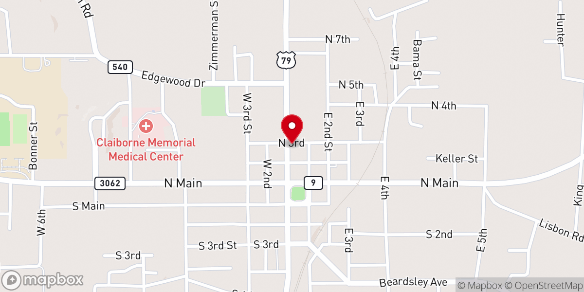 Map showing location of Public Health Unit