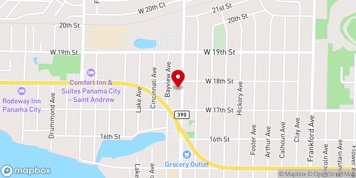 Map showing location of Capstone House - a Spiritual and Metaphysical Center
