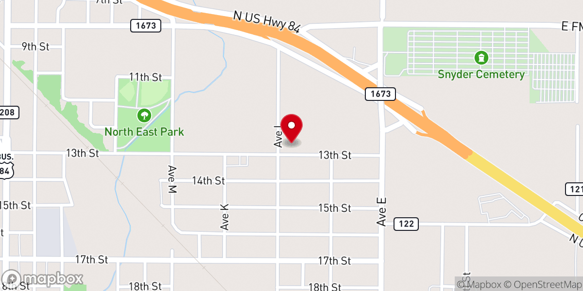 Map showing location of Heaven Bound Cowboy Church