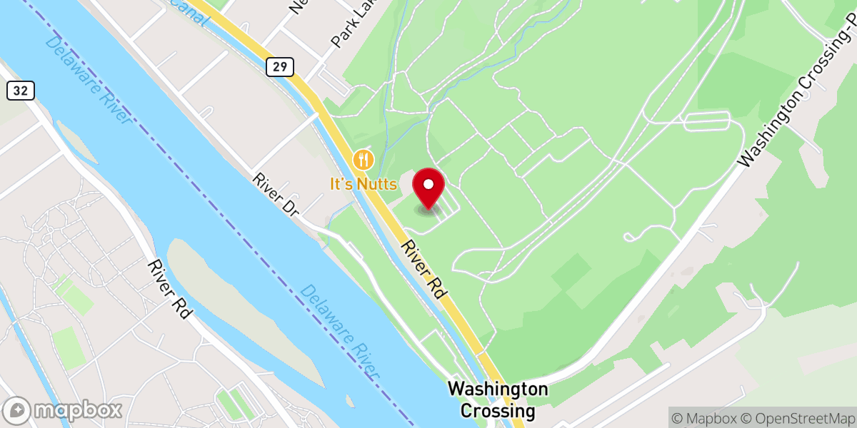 Map showing location of St. George's Church