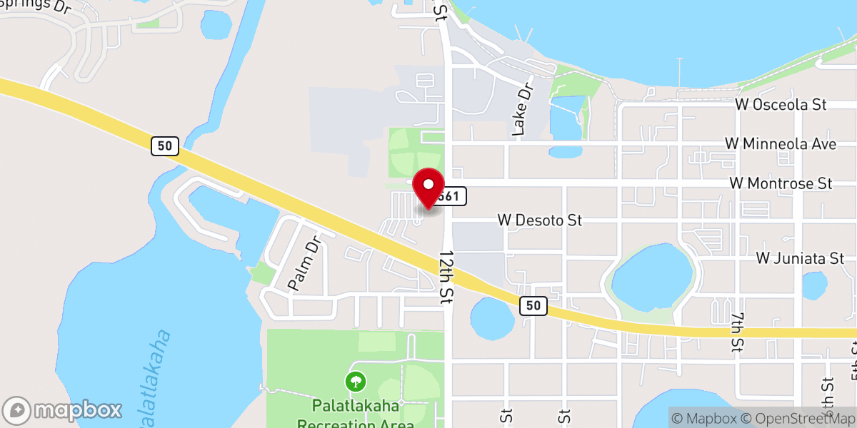 Map showing location of Blessed Sacrament Catholic Church