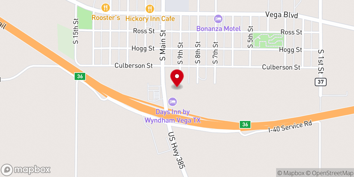 Map showing location of Immaculate Conception Catholic Church