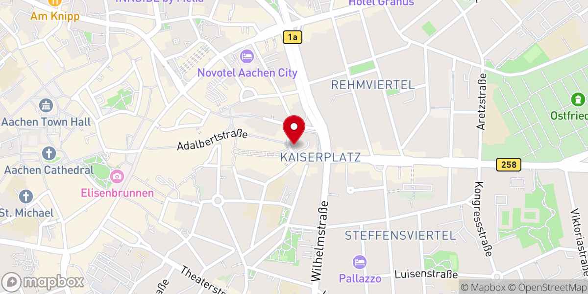 Map showing location of St. Adalbert