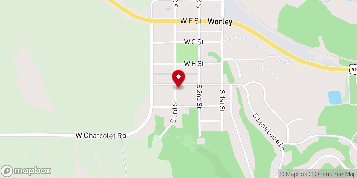 Map showing location of St. Michael Catholic Church