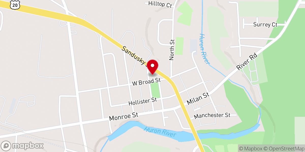 Map showing location of St Joseph's Catholic Church