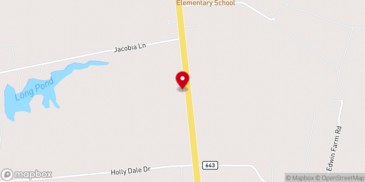 Map showing location of Lower Northampton Baptist Church