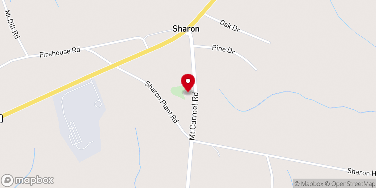 Map showing location of Saint Peter A.M.E. Church