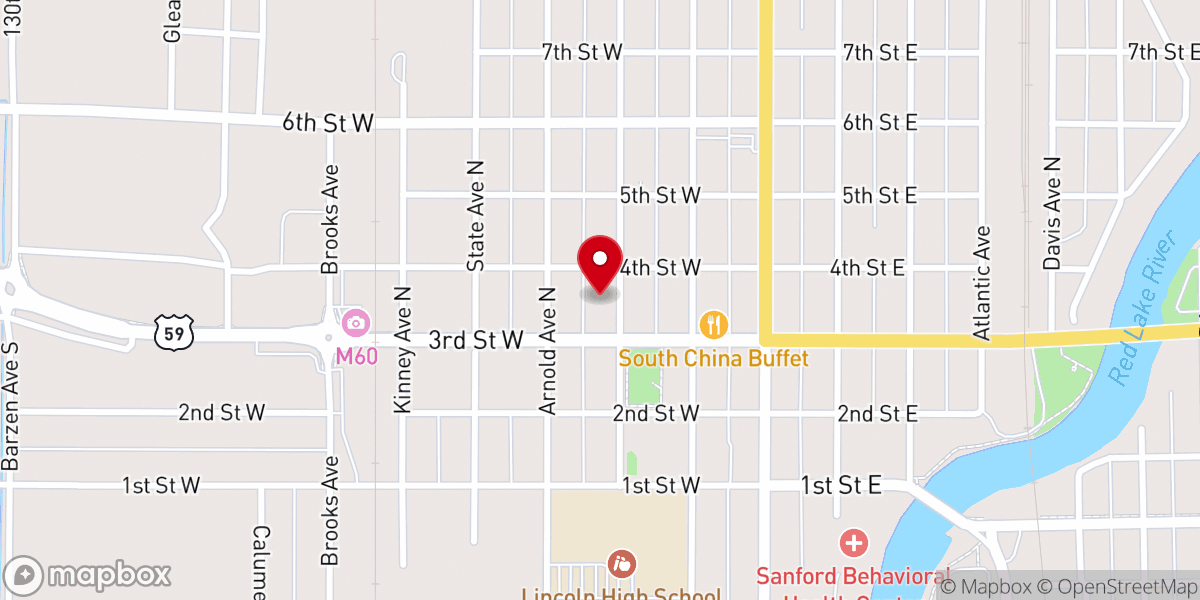 Map showing location of The WoodPicks Band