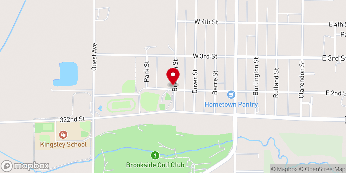 Map showing location of St Michael's Catholic Church