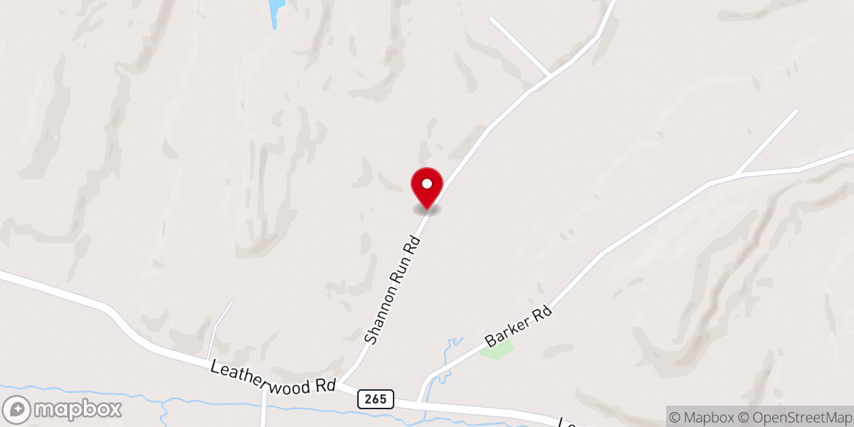 Map showing location of Richland Meetinghouse