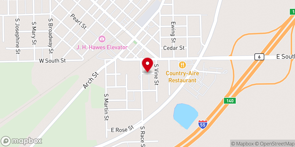 Map showing location of Friends and Family Church Inc