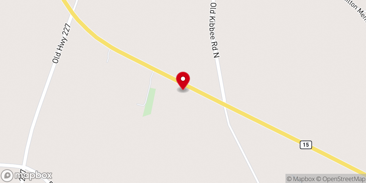 Map showing location of Cornerstone Baptist Church