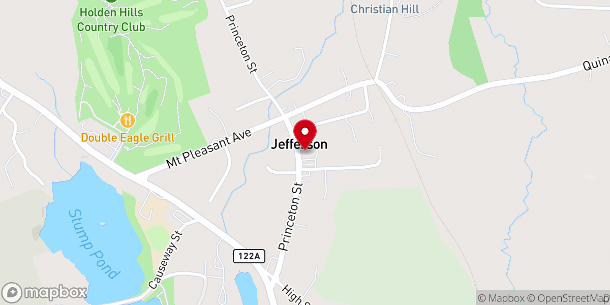 Map showing location of Saint Mary's Catholic Church