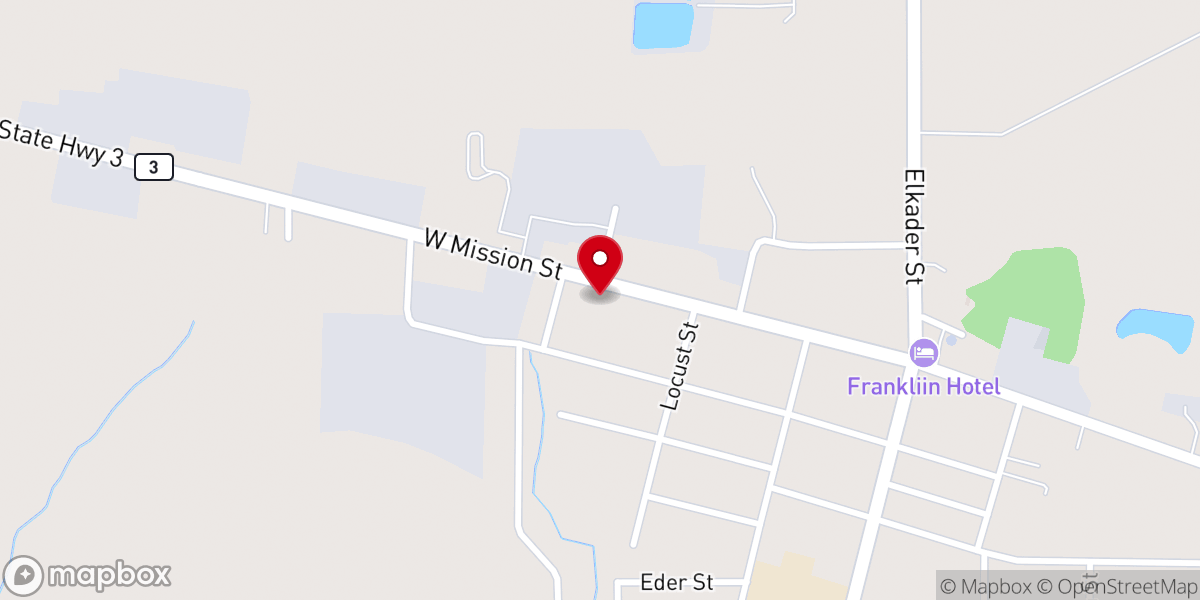 Map showing location of Saint Marys Catholic Church