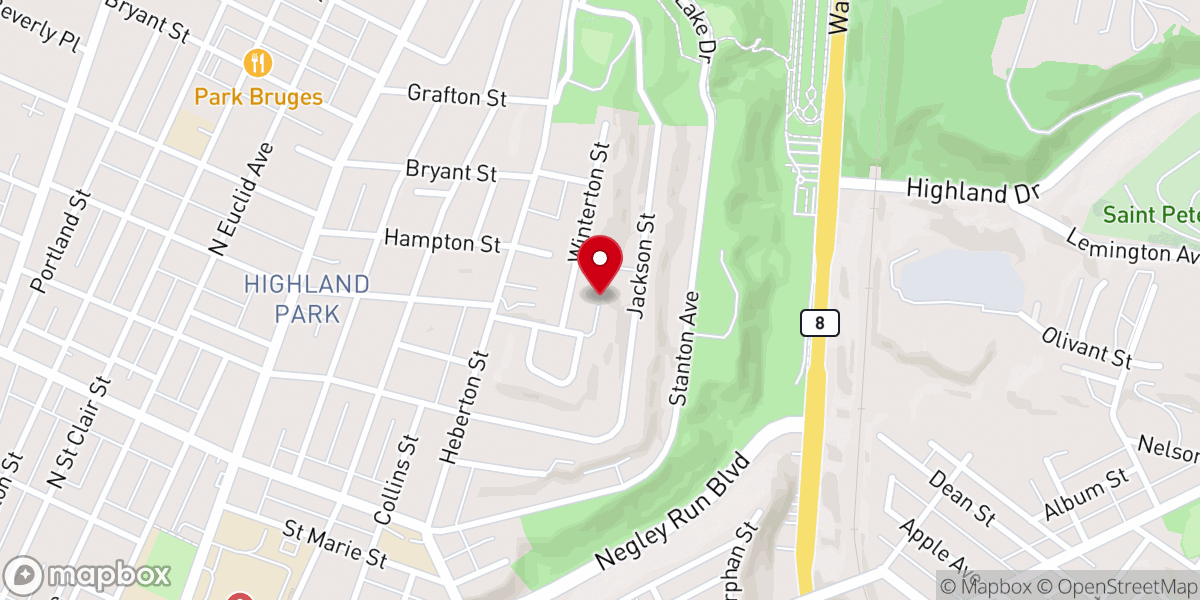 Map showing location of Inner City Ministries Inc