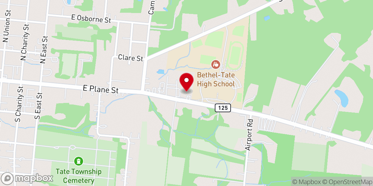 Map showing location of St Mary Church-Bethel