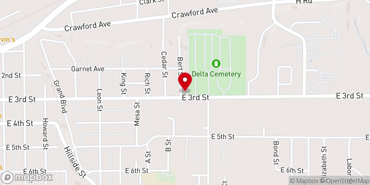 Map showing location of St Andrew Orthodox Church