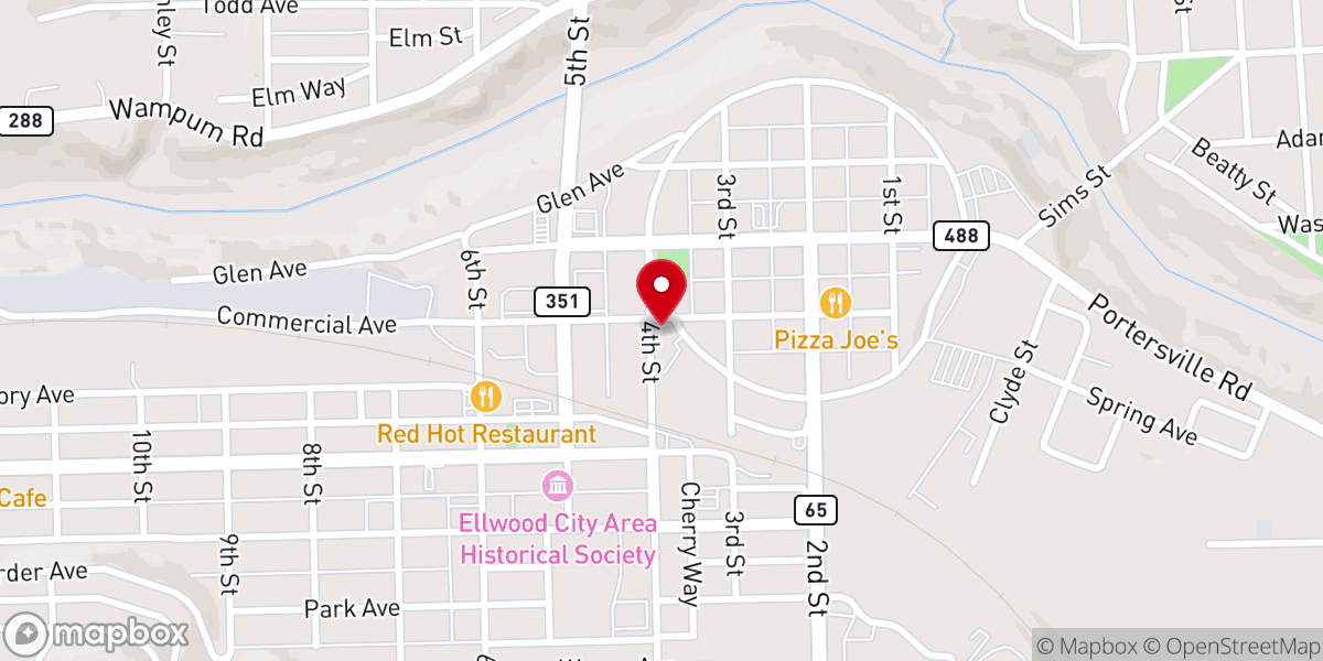 Map showing location of Christ Presbyterian Church