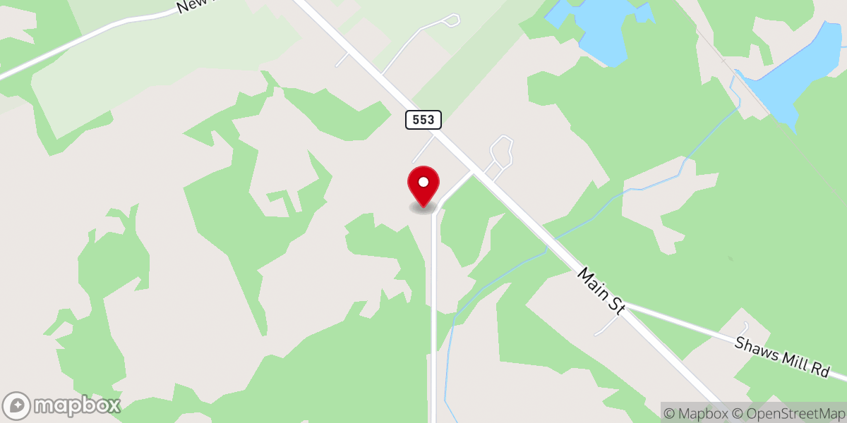 Map showing location of Bayshore Mennonite Church