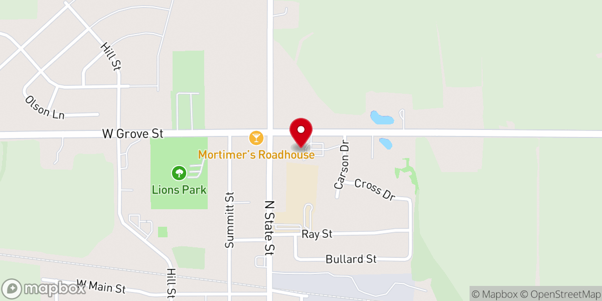 Map showing location of Poplar Grove United Methodist Church