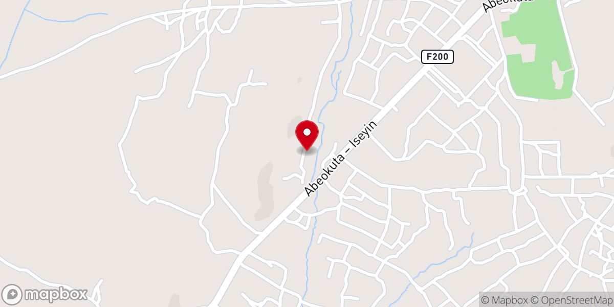 Map showing location of RCCG Peace Assembly parish
