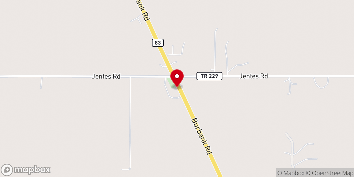 Map showing location of Wayne Presbyterian Church