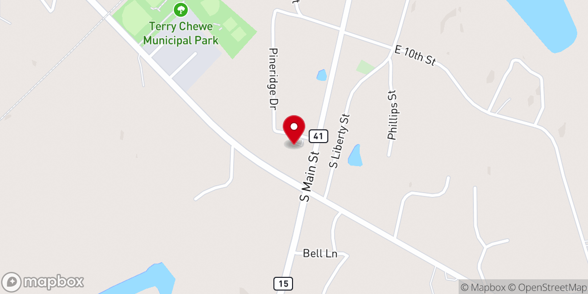 Map showing location of St Christopher Catholic Church