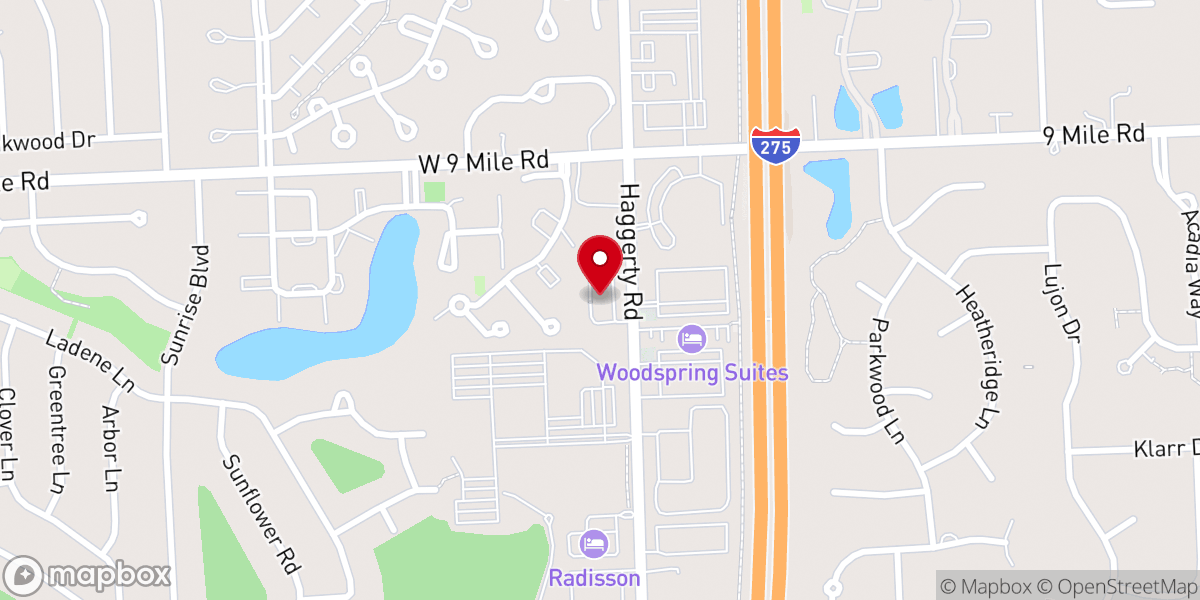Map showing location of Revive Church