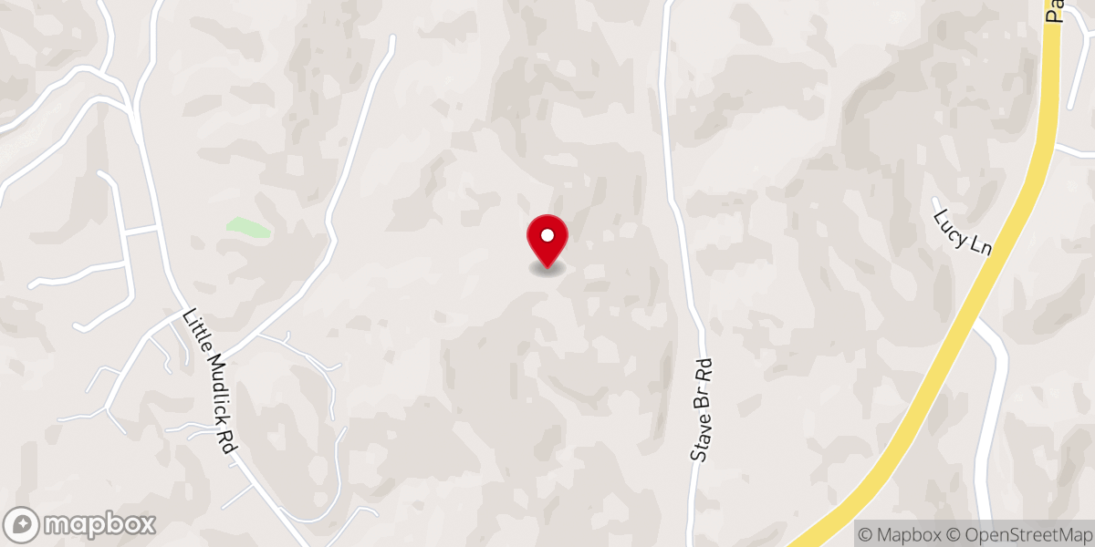 Map showing location of Staffordsville Church