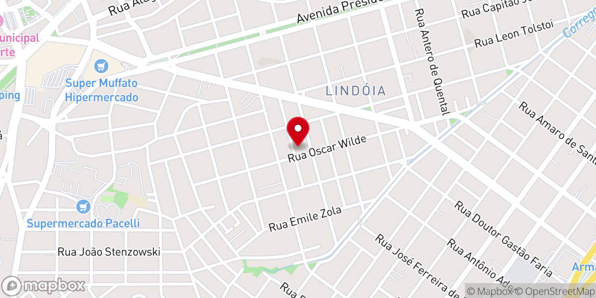 Map showing location of Igreja Batista Lindóia