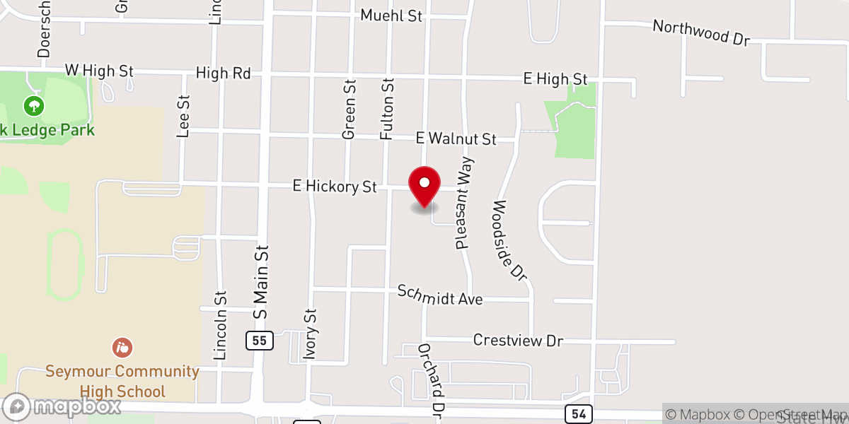 Map showing location of New Life United Methodist Church