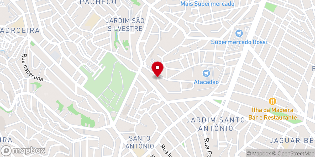 Map showing location of Igreja Evangélica Batista da Graça IEBG