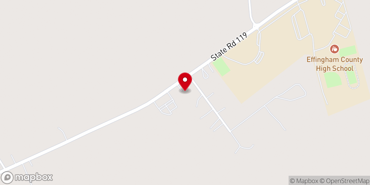 Map showing location of Faith Baptist Church