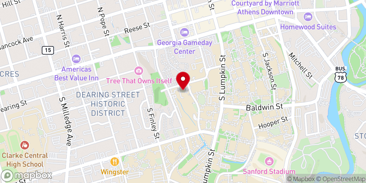 Map showing location of Church In Athens