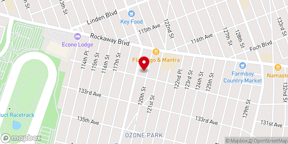 Map showing location of Bethel Living Waters Assembly