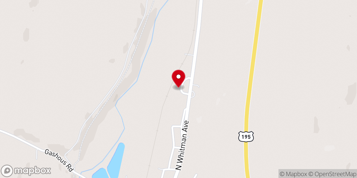 Map showing location of Holy Rosary Catholic Church