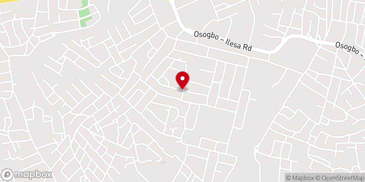 Map showing location of RCCG GLORY TABERNACLE