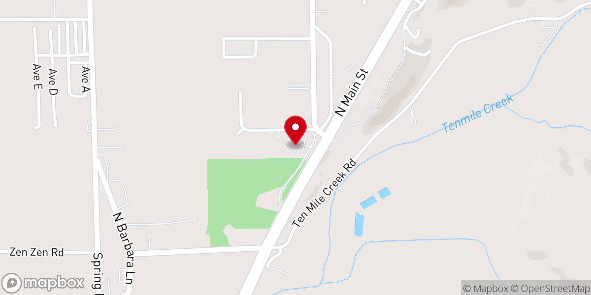 Map showing location of Rock Church