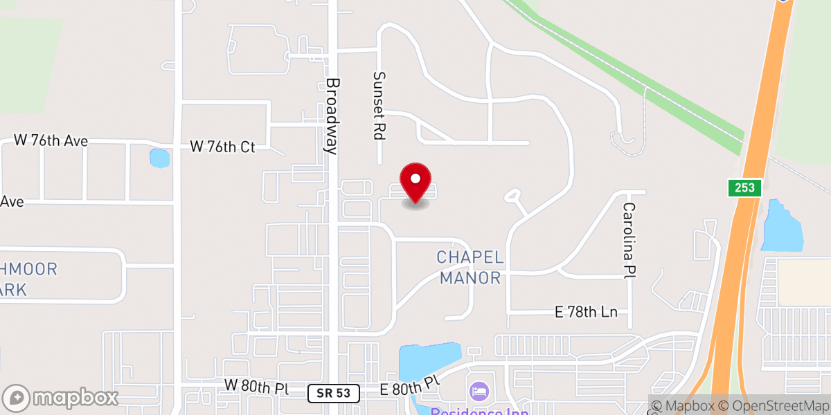 Map showing location of Greater Grace Church (South Campus)