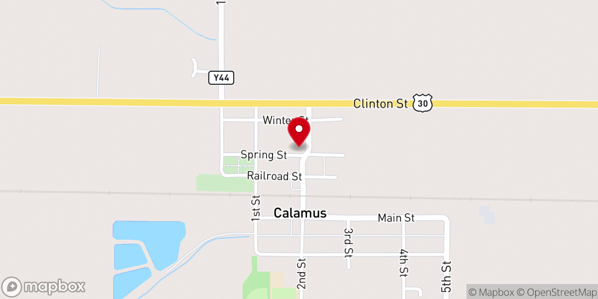 Map showing location of Faith Lutheran Church Parsonage