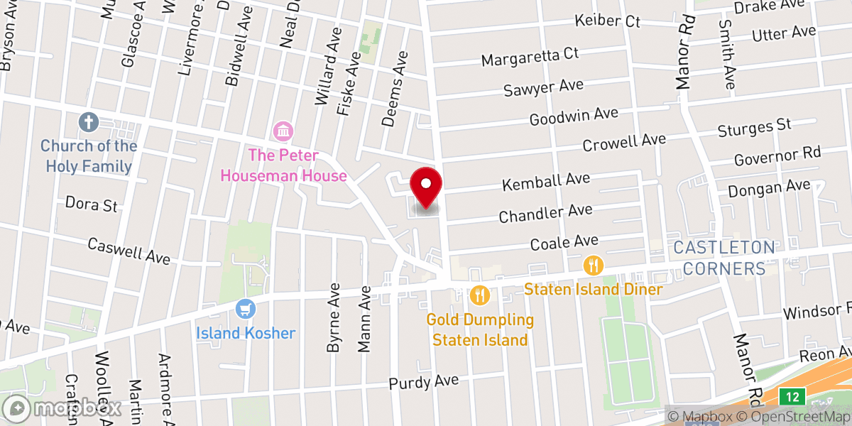 Map showing location of El Bethel Assemblies Of God