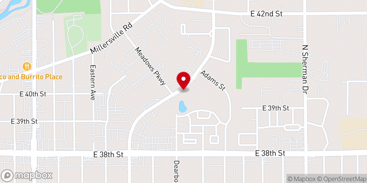 Map showing location of Temple of Praise Assembly