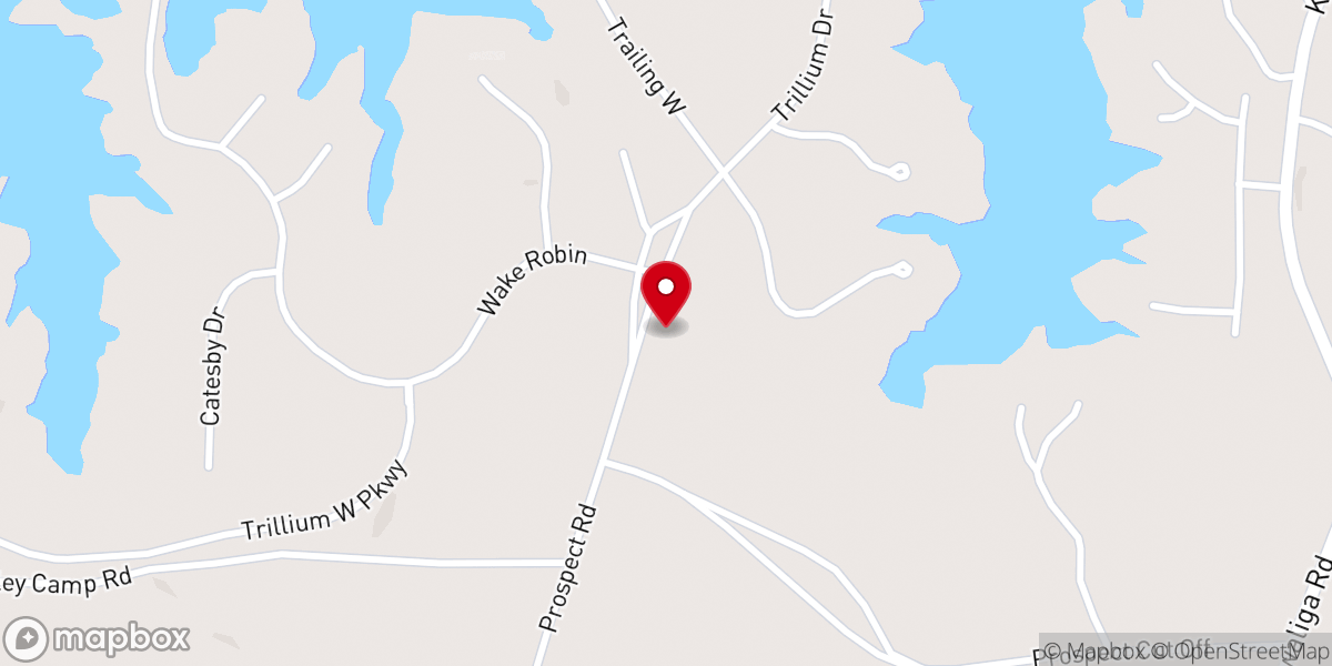 Map showing location of Prospect Methodist Church