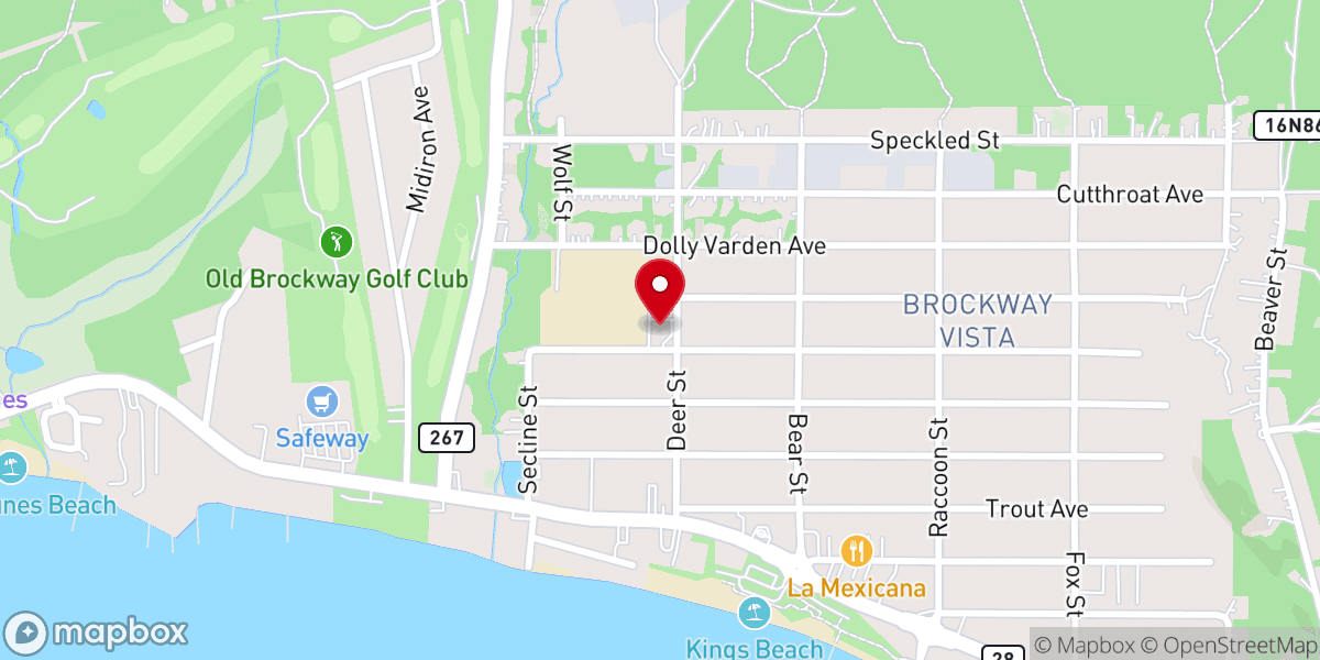 Map showing location of Our Lady of the Lake Catholic Church