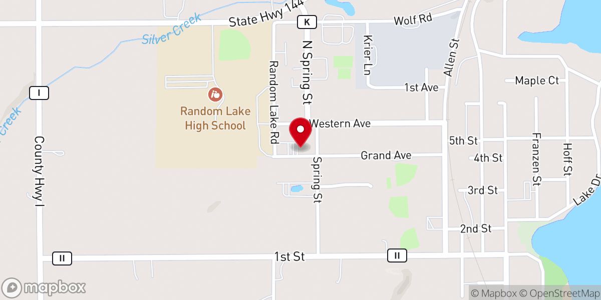 Map showing location of St Paul's Lutheran Church