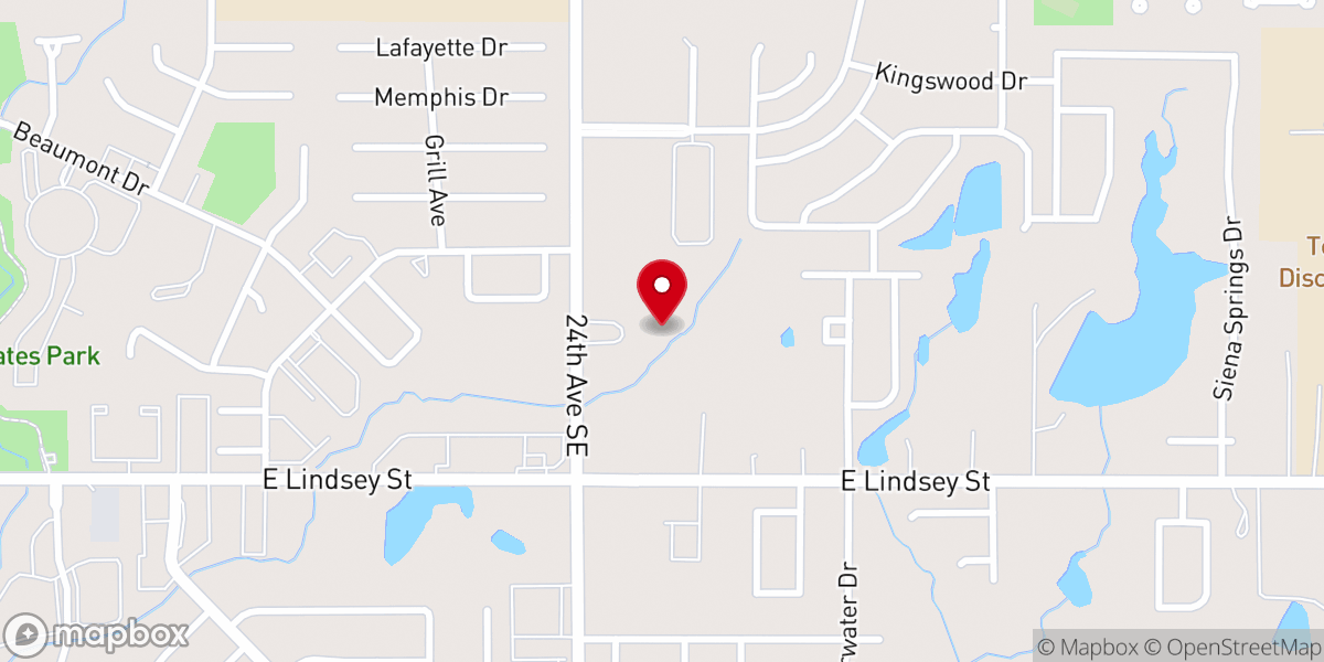 Map showing location of Heaven Bound Family Church