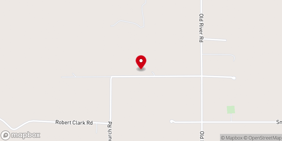 Map showing location of Gambrell Baptist Church