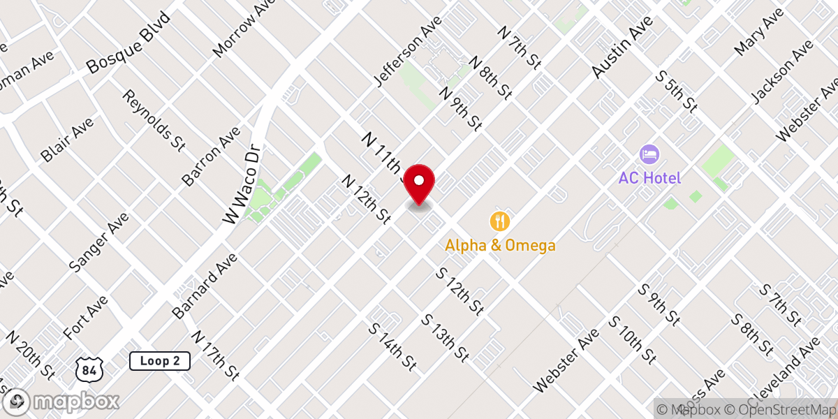 Map showing location of Mighty Wind Worship Center