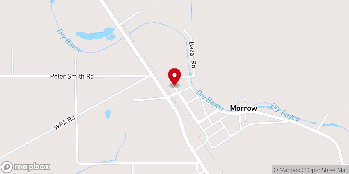 Map showing location of Plymouth Rock Baptist Church