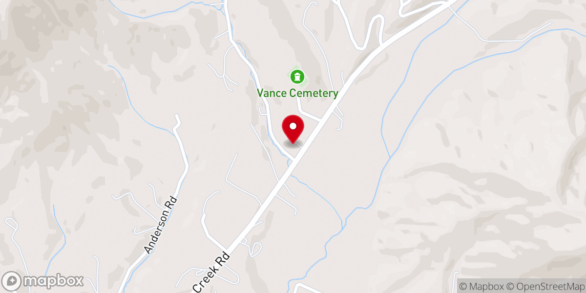 Map showing location of Morning View Baptist Church